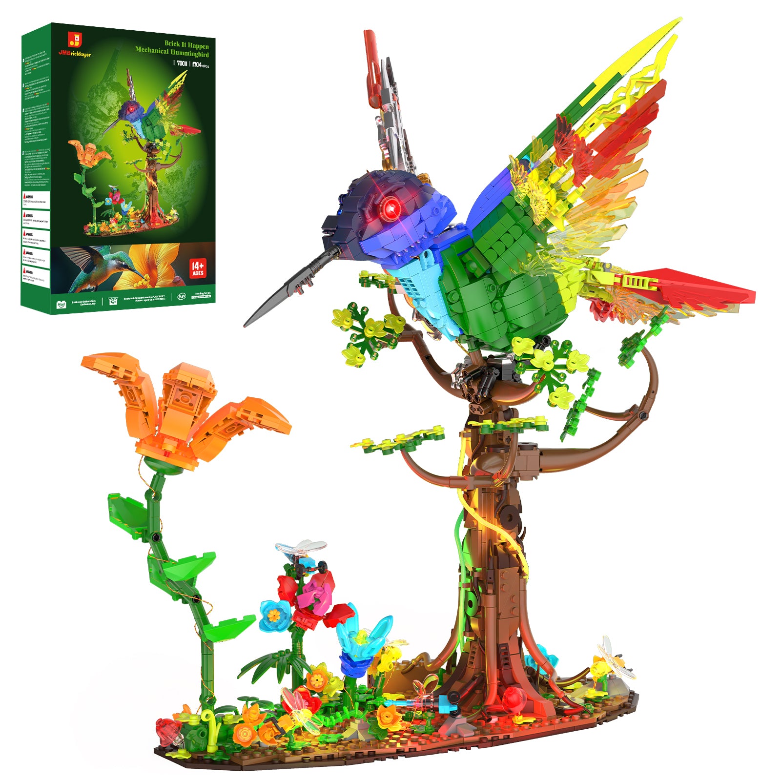 Hummingbird Building Blocks Mechanical Hummingbird Building Set 70011 – jmbricklayer
