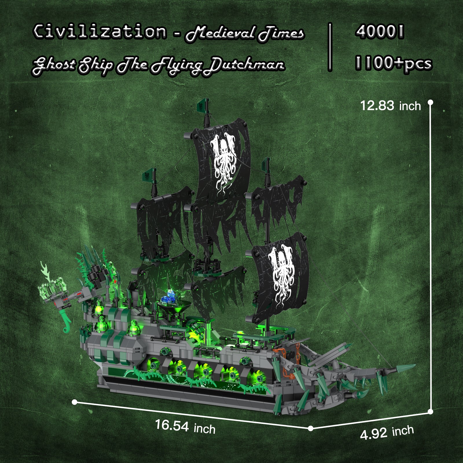 Flying Dutchman Rework JMBricklayer Flying Dutchman Ghost Ship Building Blocks 40001 | 1100 ...