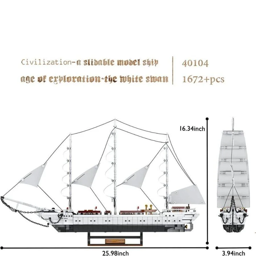 JMBricklayer JMB The White Swan Ship 40104 - 2