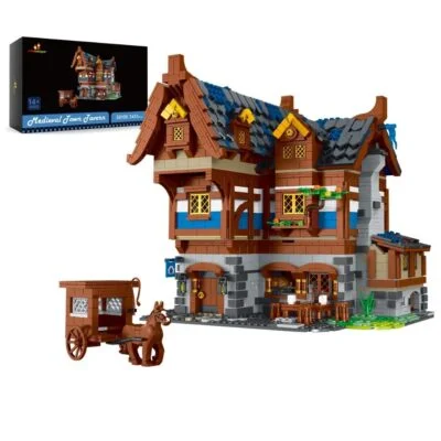 JMBricklayer Medieval Fishing Shop Building Sets for Adults, LED Lighting  Kit Creative Fishing Gear Store Castle House Model Toy, Collectible or Home  Display, Ideas Gifts for Boys Girls 41107, Building Sets 