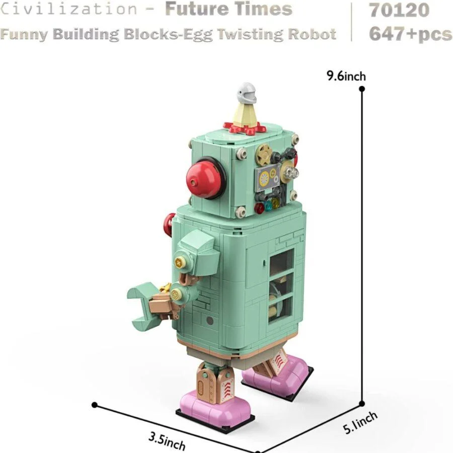 JMBricklayer JMB Egg Twisting Robot 70120 - lego compatible building toys -5