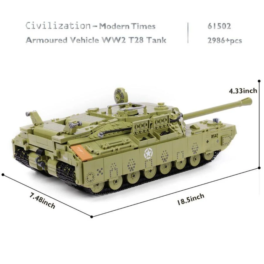 JMBricklayer JMB WW2 T28 Tank 61502 - products img 3