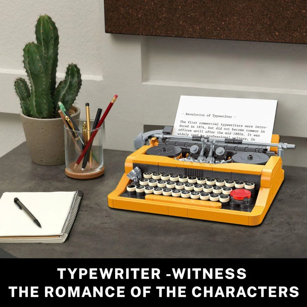 Nifeliz Retro Typewriter, Vintage Typewriter Building Set Composed of Mini  Bricks, Collectible Display Model Toy as A Wonderful Gift Idea for Adults  (1,136 Pieces) - Yahoo Shopping