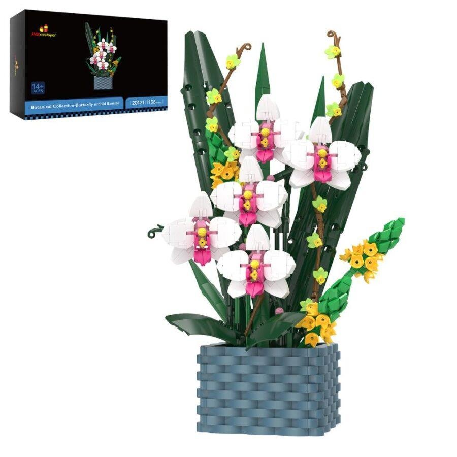 JMBricklayer Butterfly orchid Bonsai 20121 Brick Toys Set IMG1