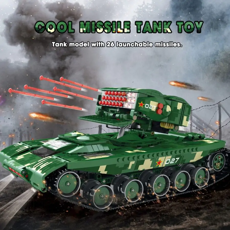 JMBricklayer RC Armoured Vehicle Missile Tank 61513 Brick Toys Set IMG5