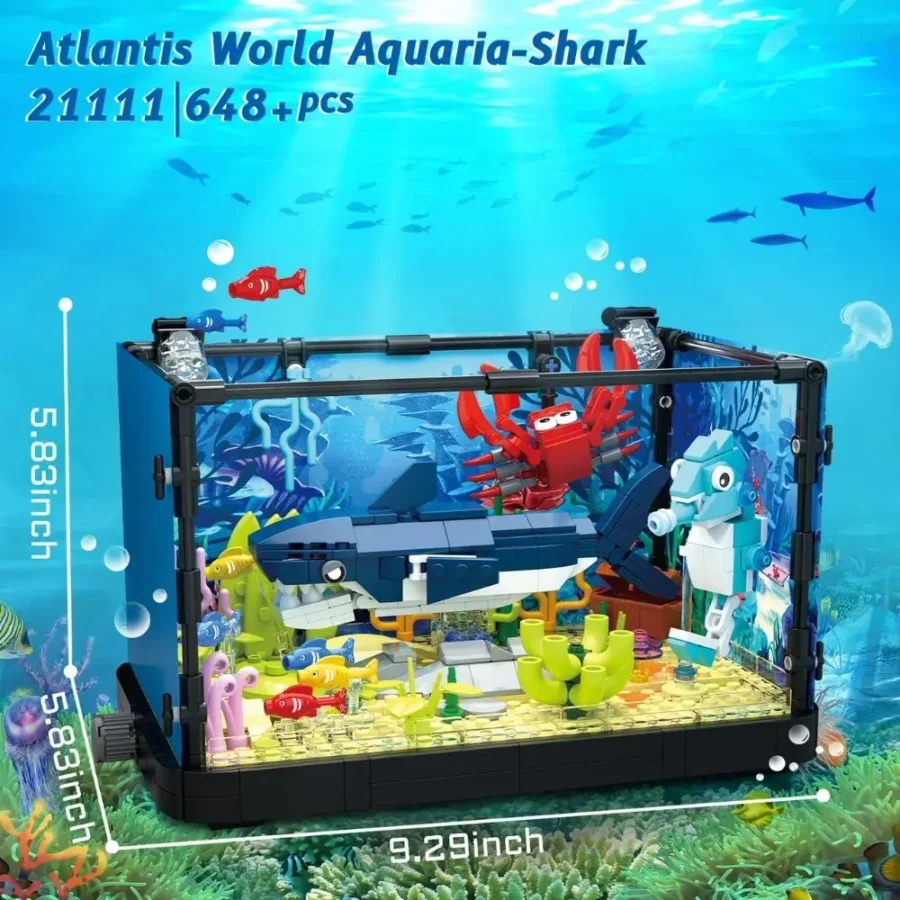 JMBricklayer Atlantis World Aquaria-Shark 21111 Brick Toys Set IMG6