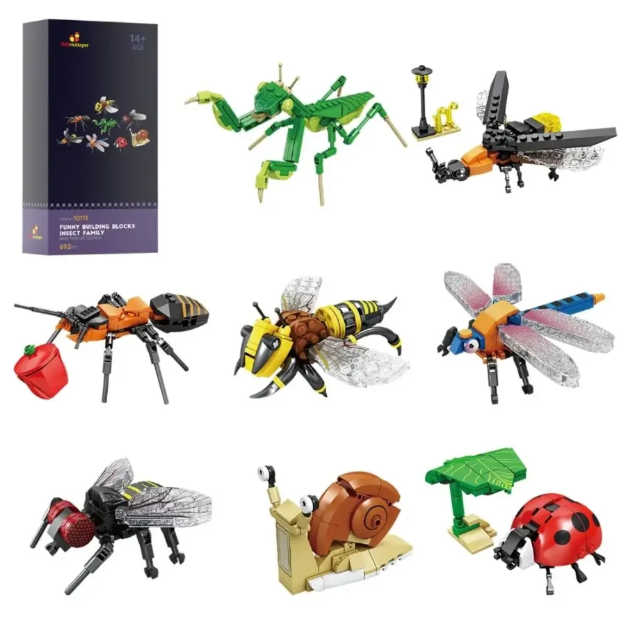 JMBricklayer Funny Building Blocks-Insect family 10111 Brick Toys Set IMG1
