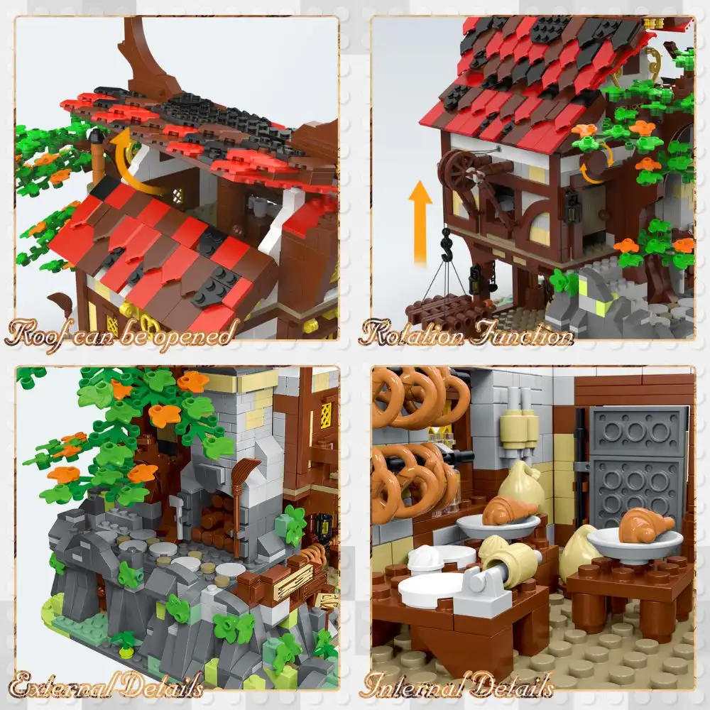 Medieval Town-Bakery 30111  JMBricklayer Building Toys Shop