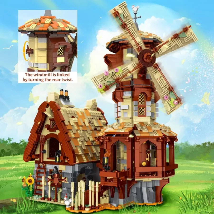 JMBricklayer Medieval Town Windmills 30116 brick toys set IMG4