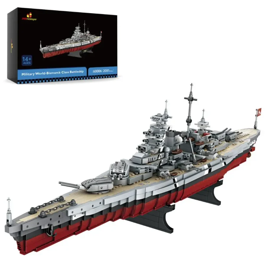 JMBricklayer Military World-Bismarck Class Battleship 60006 Brick Toys Set IMG1