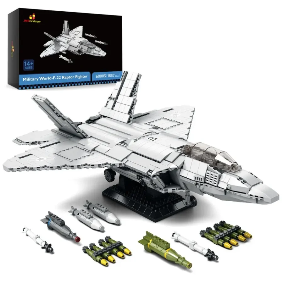 JMBricklayer Military World-F-22 Raptor Fighter 60003 Brick Toys Set IMG1