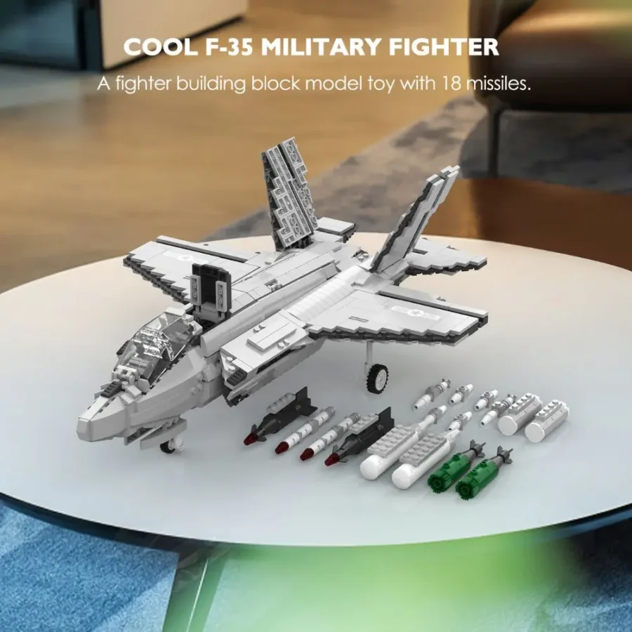 JMBricklayer Military World-F-35 Lightning II Joint Strike Fighter 60004 Brick Toys Set IMG3