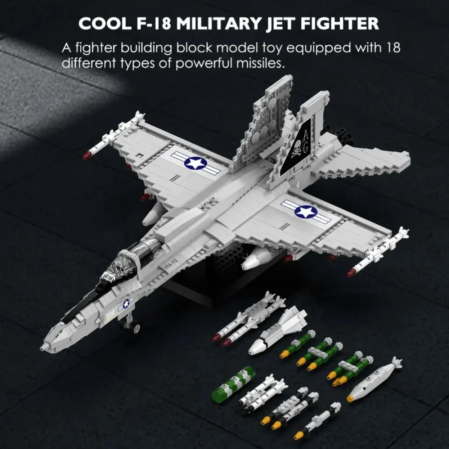 JMBricklayer Military World-FA-18 Strike Fighter 60005 Brick Toys Set IMG4