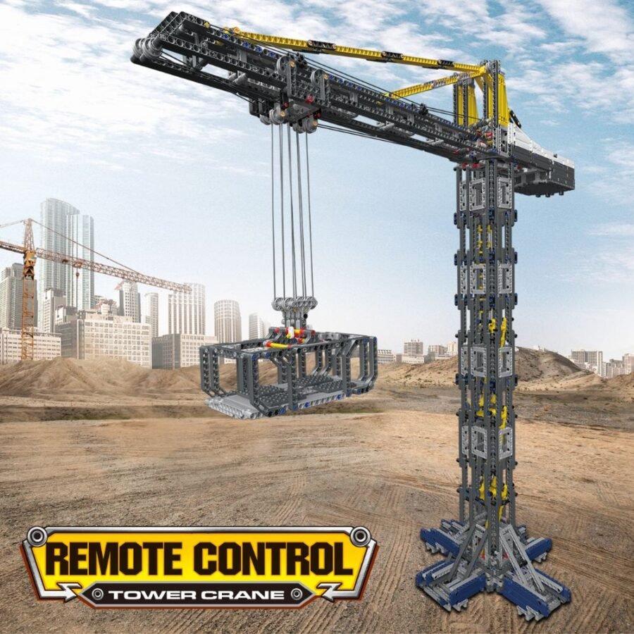 JMBricklayer RC Construction Vehicle Tower Crane 61126 Brick Toys Set IMG3