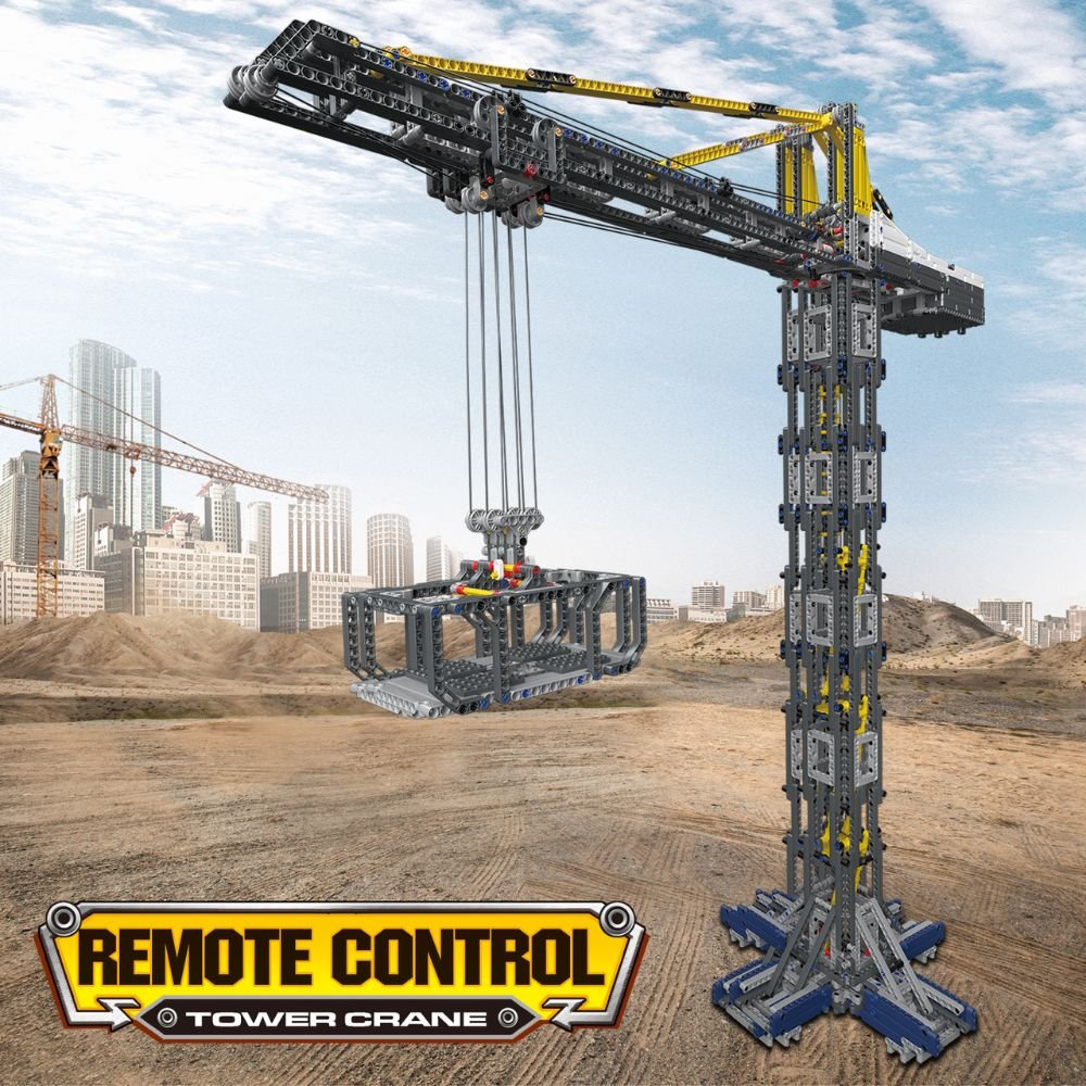 RC Construction Vehicle Tower Crane 61126 | JMBricklayer Building Toys Shop