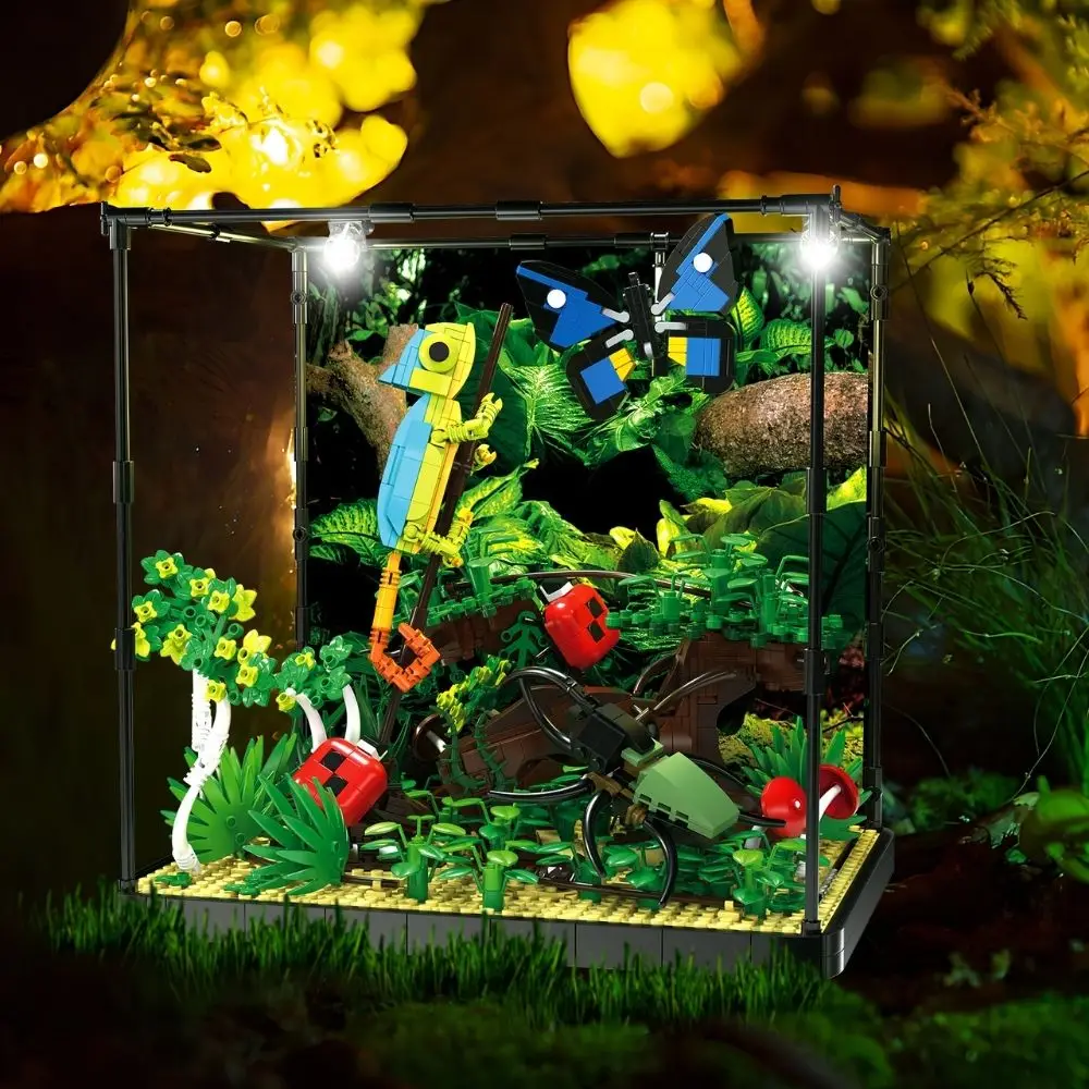 Terrarium Ornament Rainforest Diorama Supplies Artificial