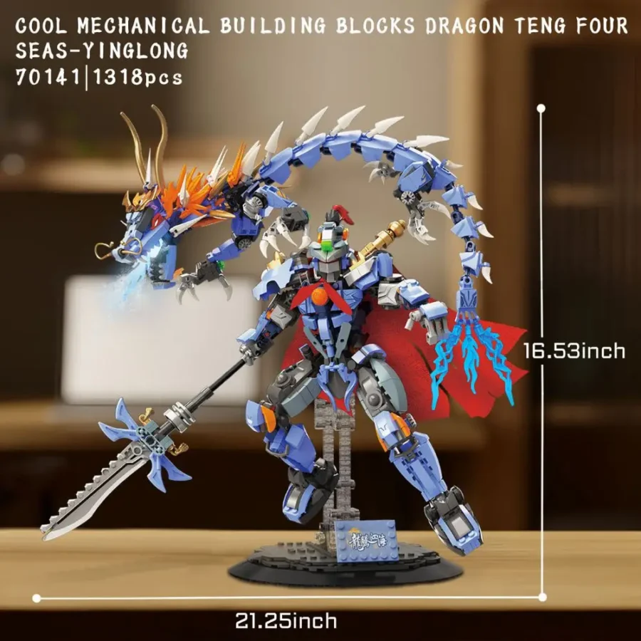 JMBricklayer Mecha Dragon Teng Four Seas - Ying Long 70141 Brick Toys IMG2