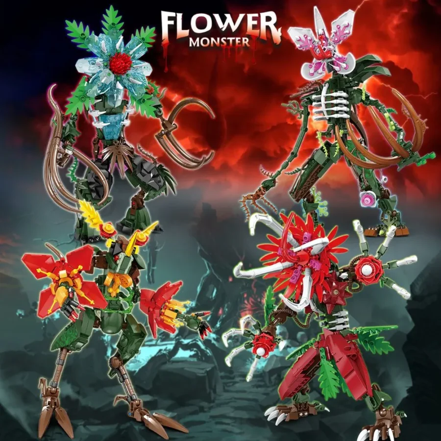 JMBricklayer Flower Monster 70144 Brick Toys IMG2