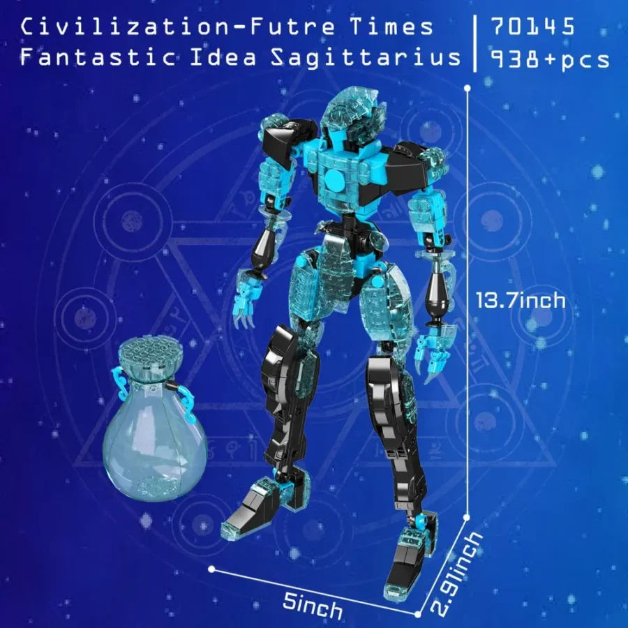 JMBricklayer Twelve Constellation Mecha - Aquarius 70145 Brick Toys IMG2