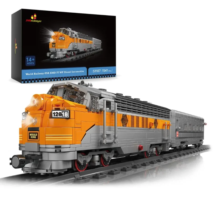 JMBricklayer EMD F7 WP Diesel Locomotive 51107 Brick Toy IMG1
