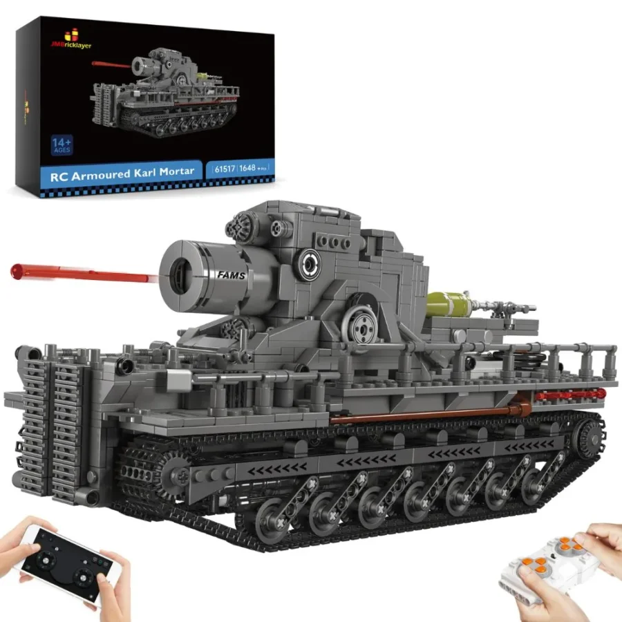 JMBricklayer RC Armoured Karl Mortar 61517 Brick Toy IMG1