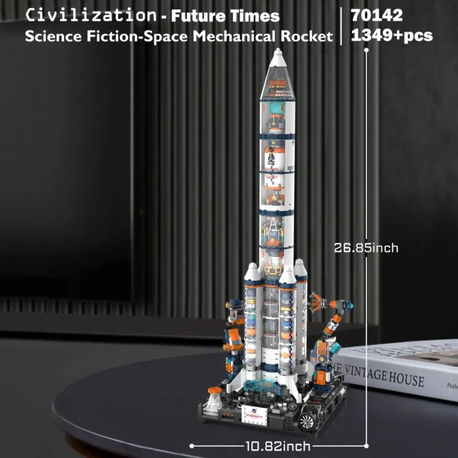 JMBricklayer Space Mechanical Rocket 70142 Brick toys IMG2