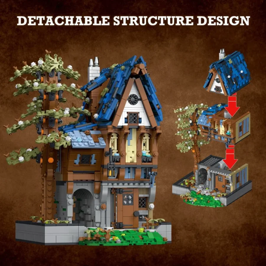 JMBricklayer Medieval-Magician's House 30123 Brick Toy IMG2