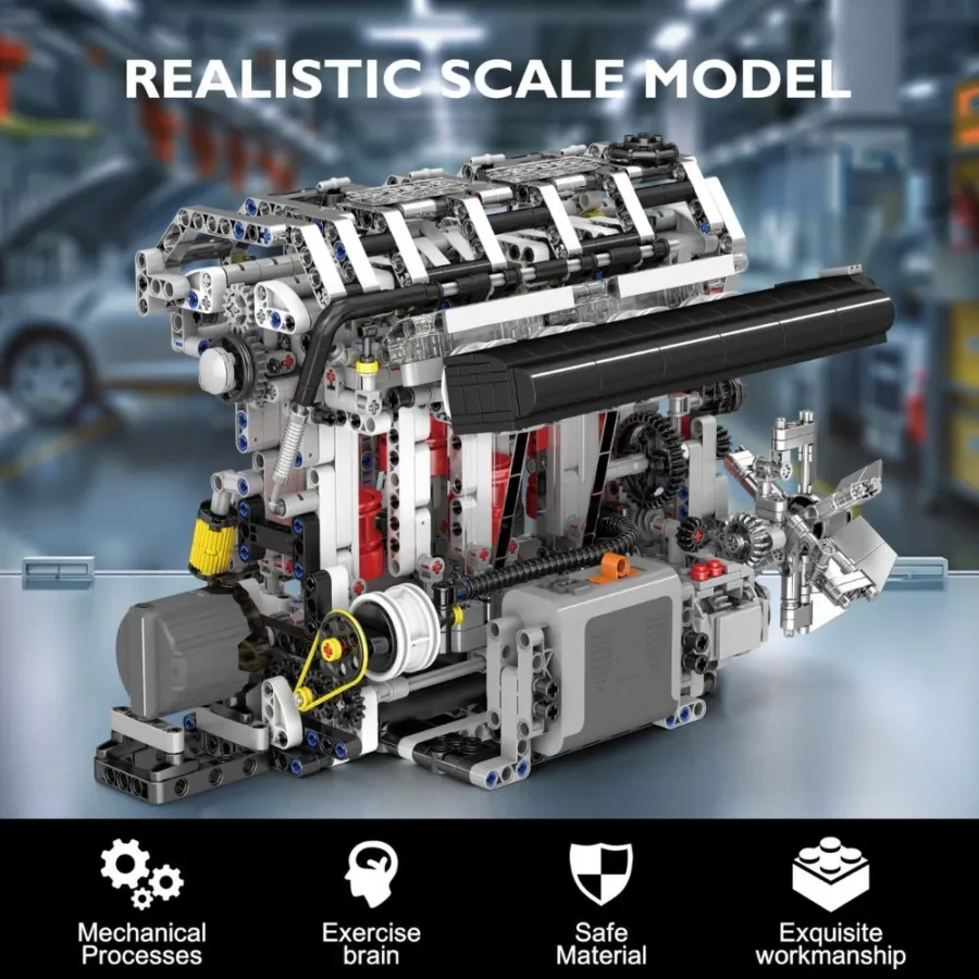 JMBricklayer Machinery L4 Engine 61114 Brick Toy IMG4