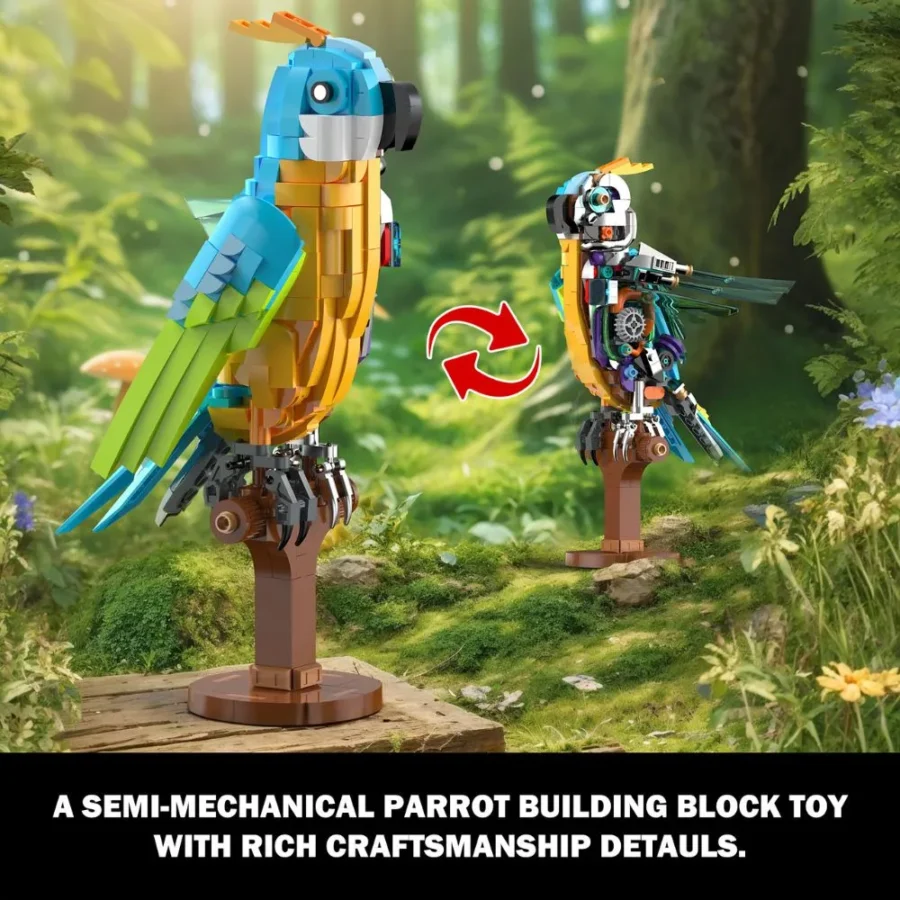 JMBricklayer Mechanical Parrot 70154 Brick Toy IMG5