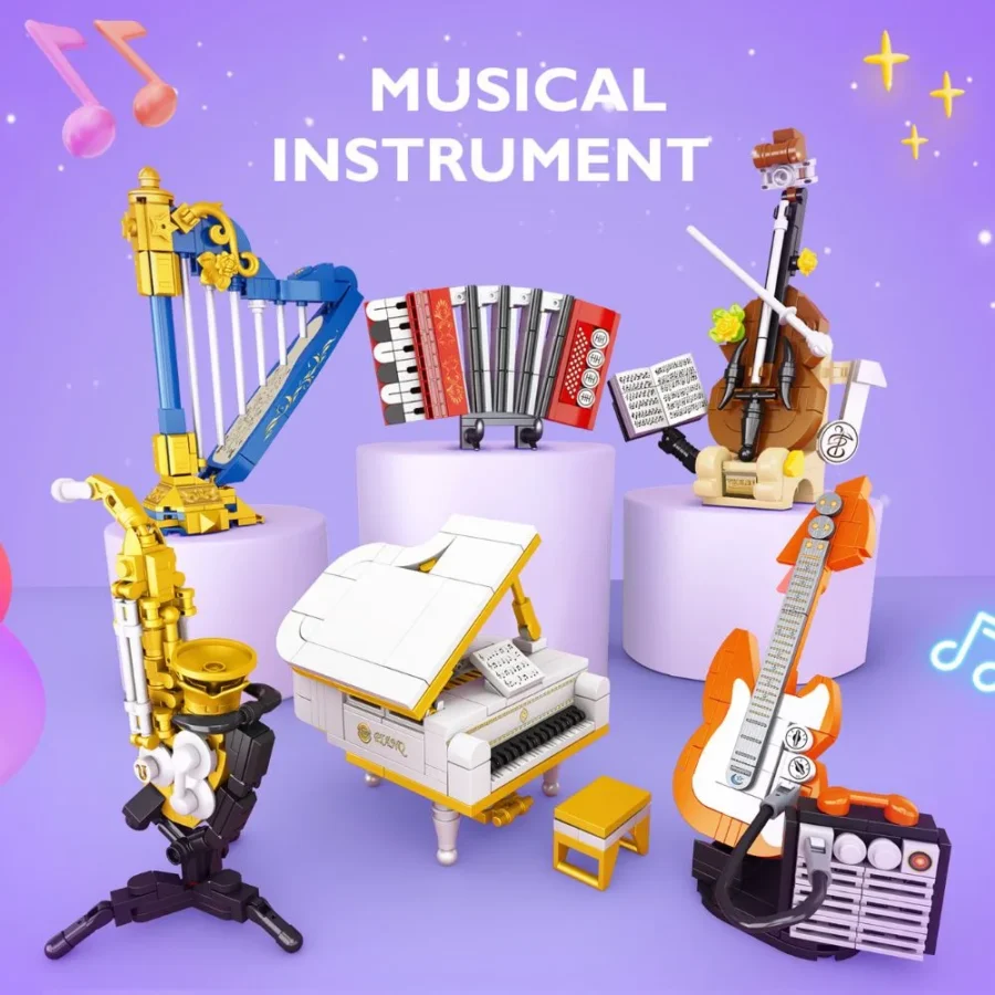 JMBricklayer Mini Musical Instrument Set 20139 Brick Toy IMG4