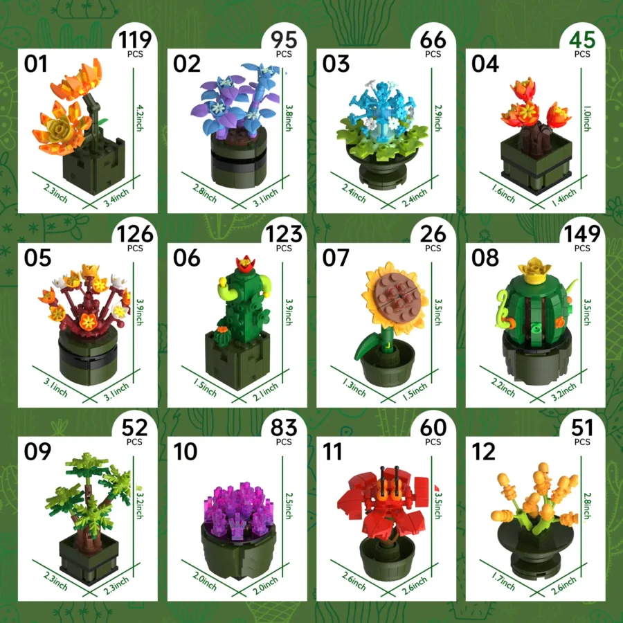 JMBricklayer Succulent Set 10001 (2)