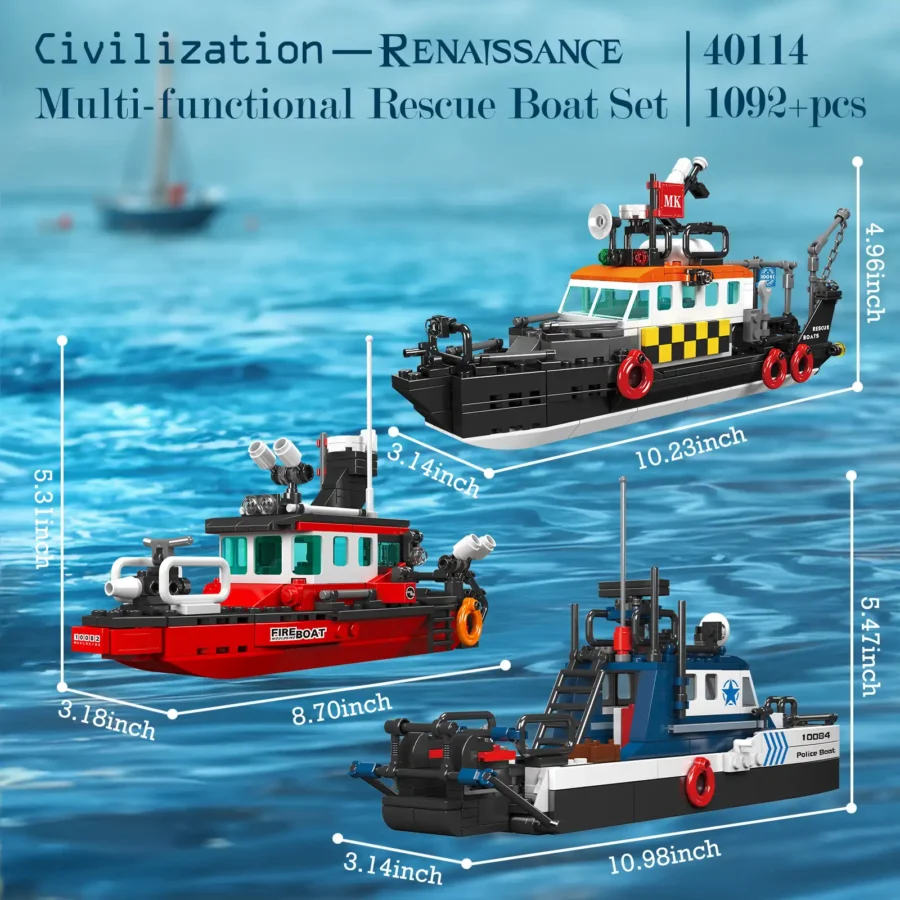 JMBricklayer 3 in 1 Sea Rescue Ship Set 40114 (3)