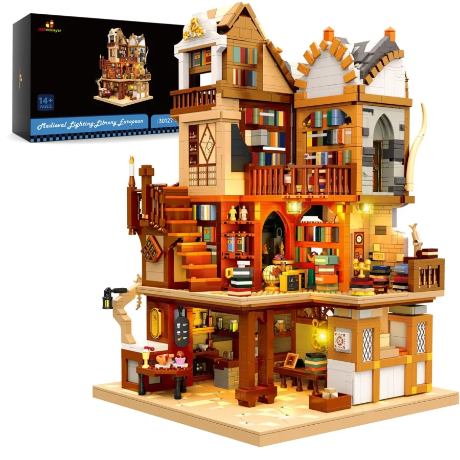 JMBricklayer Brick toy Medieval Lighting-Library European 30127 IMG1