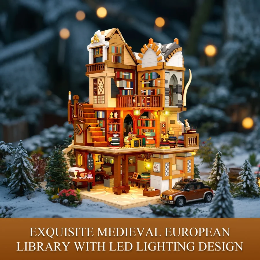 JMBricklayer Brick toy Medieval Lighting-Library European 30127 IMG5